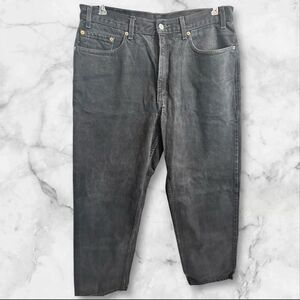 Levis 550 Jeans Mens 38x30 Actual 34x29 Black Relaxed Fit‎ Tapered Leg
